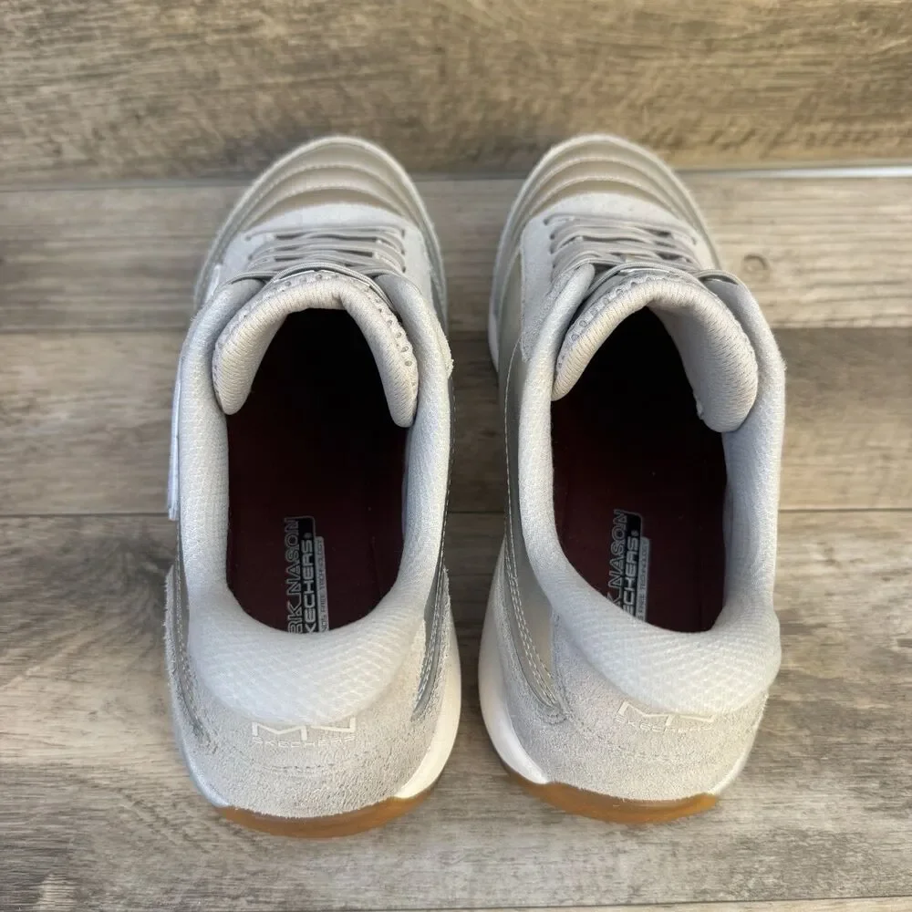 Skechers Mark Nason Street Jogger Driv Womens Silver Slip-On Size 9 New